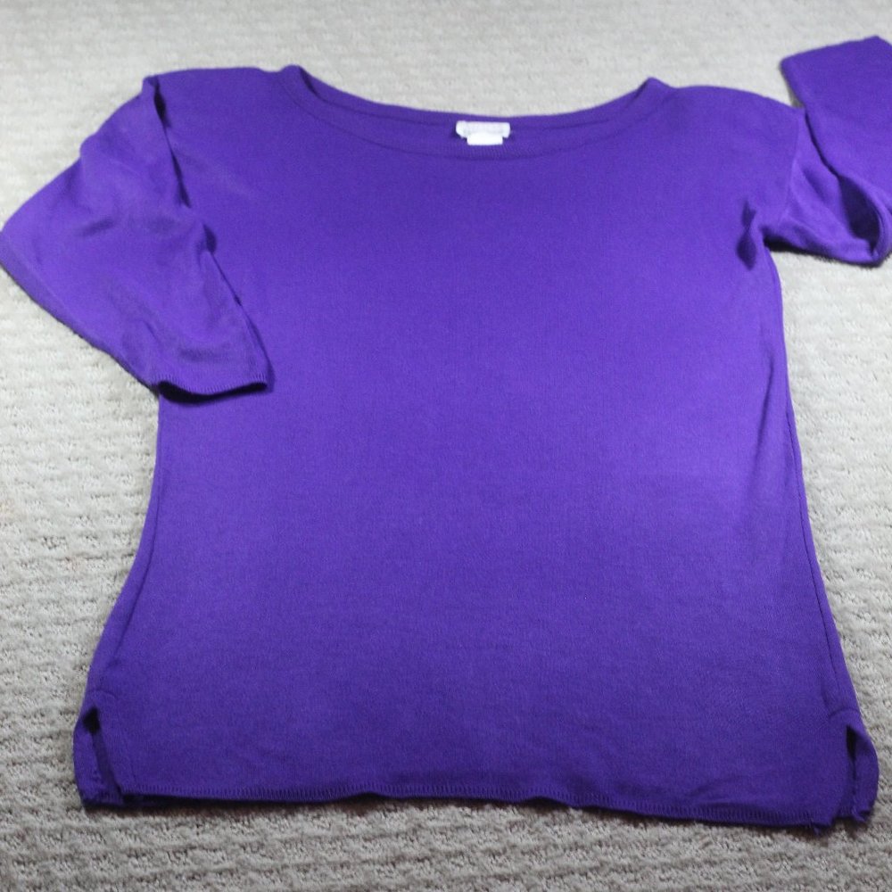 Moda International Size M Purple Sweater Dress